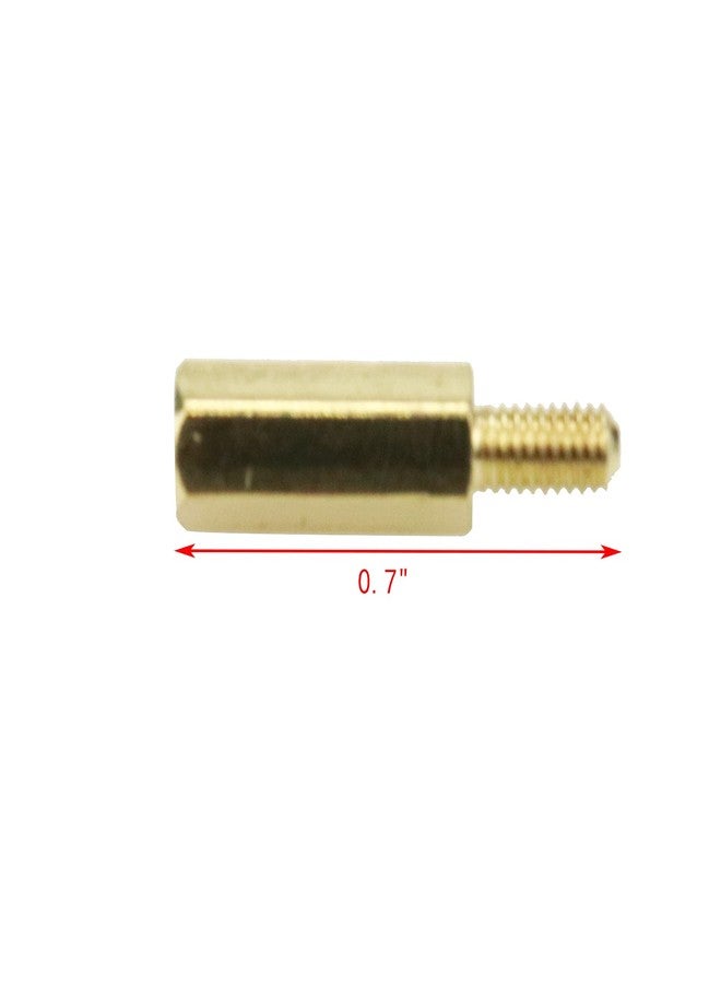 Mcredy Brass M3 Male to Female Hex Head PCB Standoffs Spacers Hardware Nut 12mm Body Length 50 Pcs (M3x12+6) - Image 4